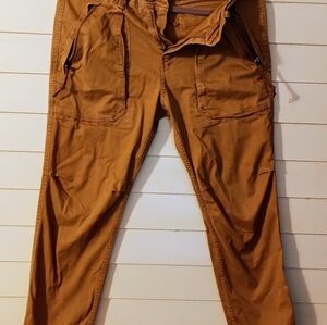 Abercrombie Fitch 29x30 Slim Straight Cargo Skater Streetwear Y2K Men's Brown